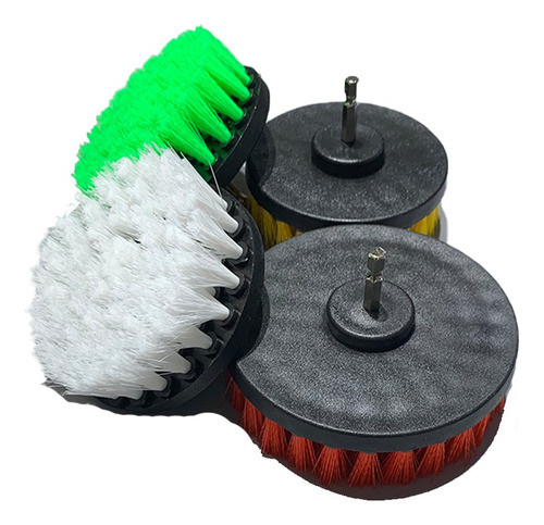 Pa Set 4 Cepillos Limpieza Para Taladro Detailing Interior 0