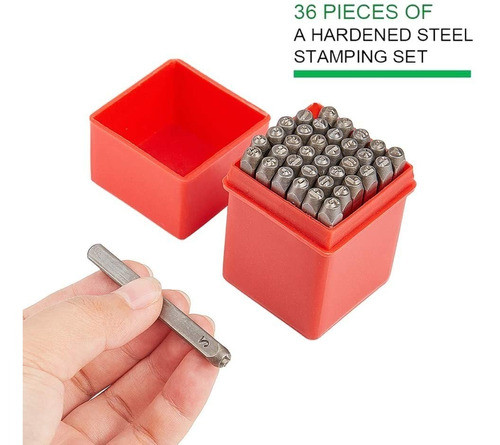 Numeros Y Letras De Golpe / Marcar 5mm Germany 36 Pcs 1