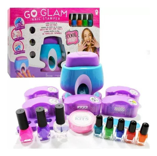 Kit Go Glam - Maquina Estampador De Uñas Niñas ; Que Regalo 1