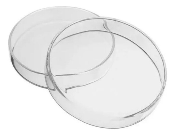 Placa De Petri Vidro Boro 3.3 80x15mm Com Tampa 0