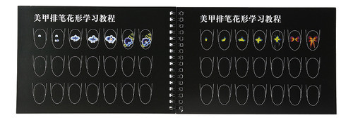Modelo De Prática De Arte De Unhas Learning Paper Book Manic 0