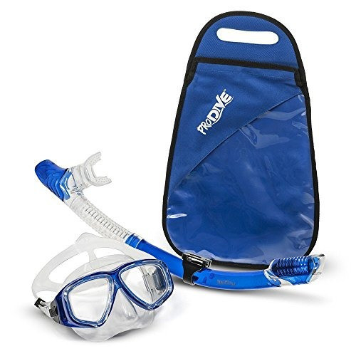 Prodive Premium Dry Top Snorkel Set - Máscara De Buceo De Vi 0