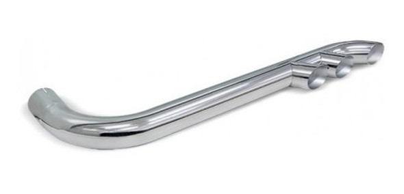 Escapamento Lateral Bepo 3 Saídas Cromado 4,5 Pol Caminhão 1