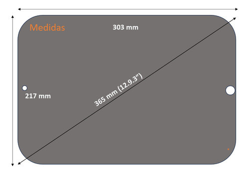 Filtro De Privacidade iPad Pro 12.9  (303mmx217mm ) Visumi 0
