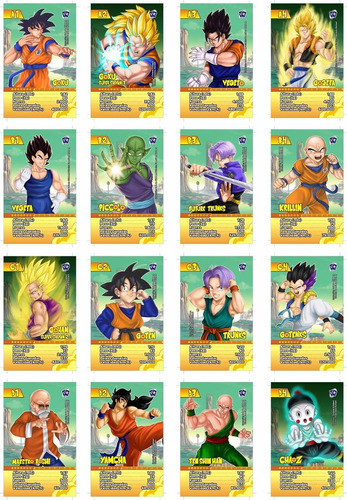 Cartas Naipes Dragon Ball Z Goku Anime Universo Retro 1