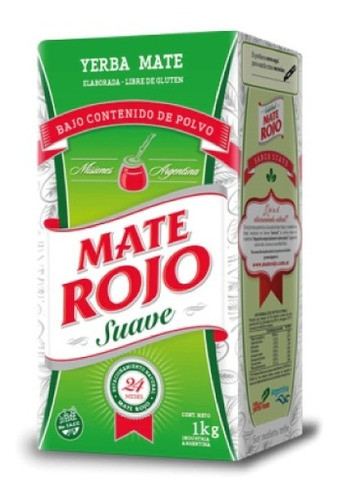 Yerba Mate Rojo Suave X 6 Unidades De 1kg 0
