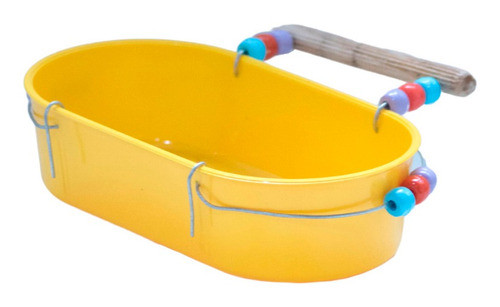 Banheira Para Calopsita Grande Injetfour (400ml) - Amarela 1