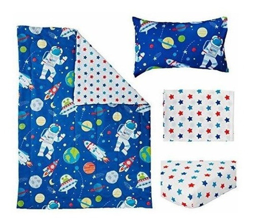 Bloomsbury Mill - Juego De Edredon Infantil De 4 Piezas - E 1