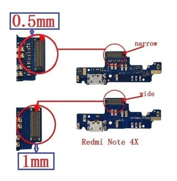 Pin De Carga Placa Flex Usb Xiaomi Redmi Note 4 4x Cordoba! 1