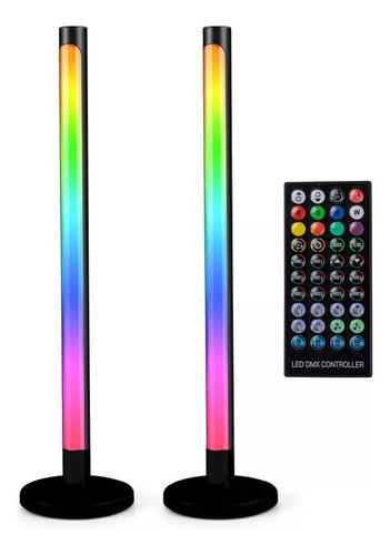 Barra De Luz Led Rgb Doble 40cm Audioritmica 1