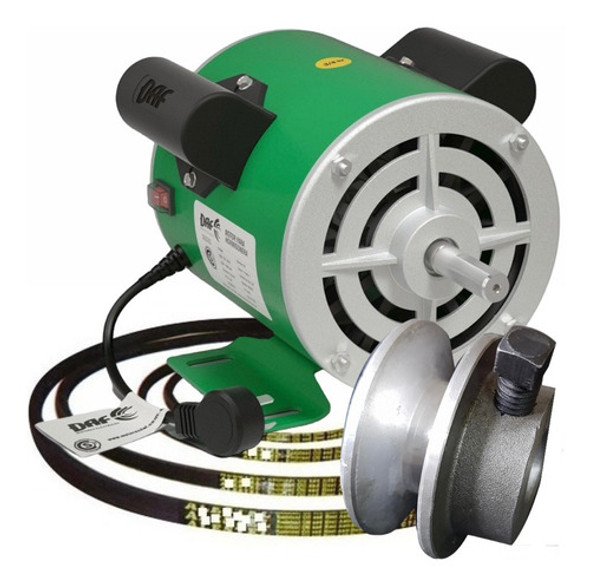Motor Daf 1hp Para Hormigonera Trompito + Polea + Correa A32 0