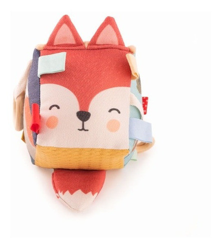 Cubo Sensorial Zorro · Foxy · + 3 Meses. Algodon 0