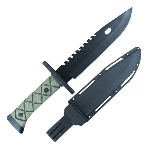 Faca Esportiva Pesca Tática C/ Bainha Camping Sobrevivência 0