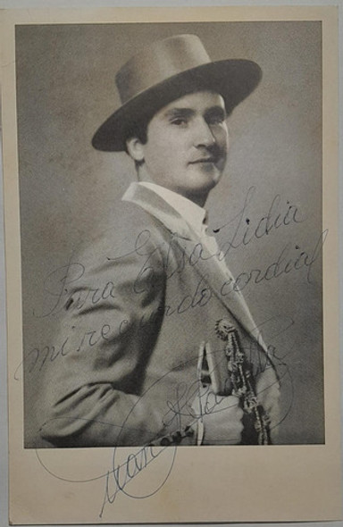 Antigua Foto Autografiada Cantante Español Juan José Padilla 0