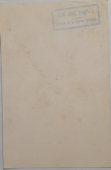 Antigua Foto Autografiada Cantante Español Juan José Padilla 1