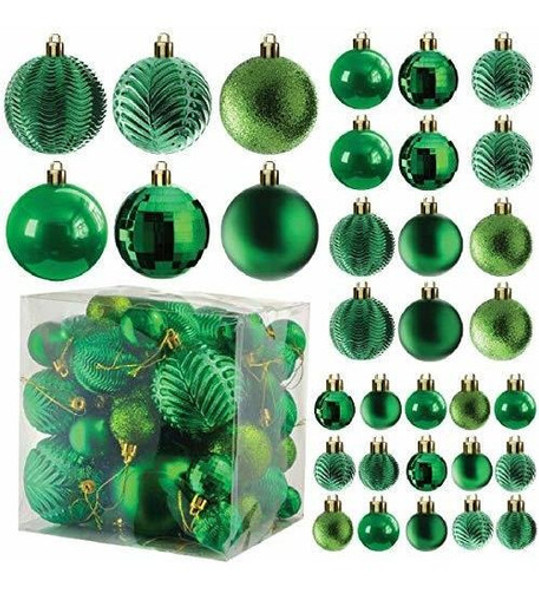 Bolas Para Arbol De Navidad X36u.- 4/6/8cm- Verde 0 Bolas Para Arbol De Navidad X36u.- 4/6/8cm- Verde 0