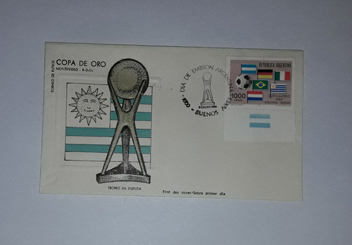 Sobre Primer Día Emisión 1981 Copa De Oro Trofeo En Disputa 0