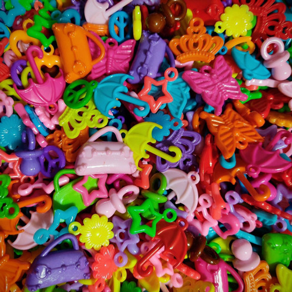 100gr Dijes Surtidos Plásticos - Armado Artesanias Bijou 0 100gr Dijes Surtidos Plásticos - Armado Artesanias Bijou 0