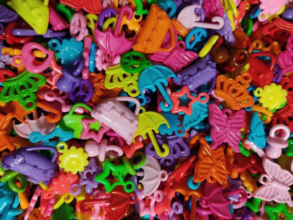 100gr Dijes Surtidos Plásticos - Armado Artesanias Bijou 1 100gr Dijes Surtidos Plásticos - Armado Artesanias Bijou 1
