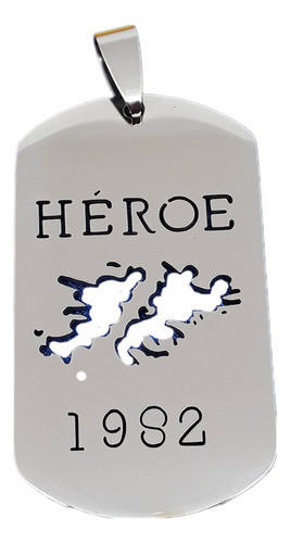 Collar Héroe Islas Malvinas Argentinas Acero Joyas Mónac 0