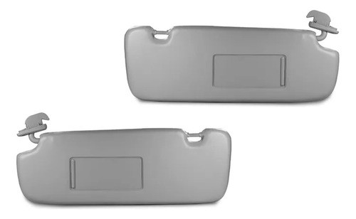 Par Quebra Sol Cinza C Espelho Iluminação Vw Fox 2015 2016 1