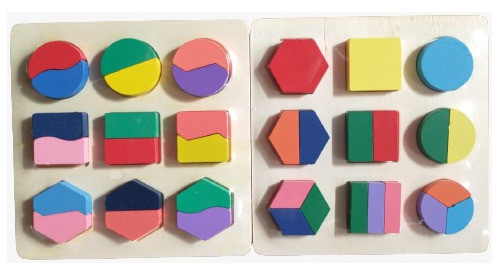 Encastre Figuras Geométricas. Madera 0