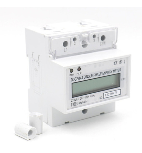 Medidor Consumo Electrico Monofasico Kwh 220v 100a Display 1