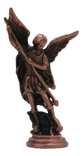 Estátua De São Miguel: Beleza Celestial Bronze Avermelhado 0