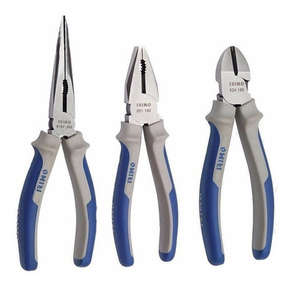 Set De Pinzas Y Alicate Punta Irimo 601-3-c Hasta 1000v 0