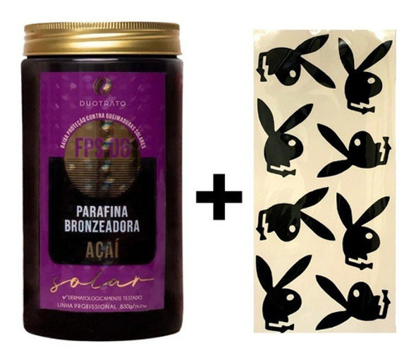 Parafina Bronzeadora Profissional Açaí Duotrato + Brinde 0