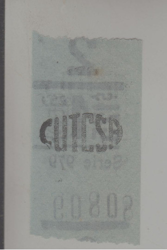 Ephemera Raro Boleto De $ 125 Cutcsa Omnibus Montevideo 1