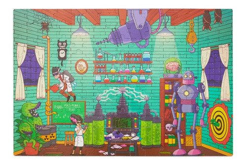 Rompecabezas 150 Piezas Ciencia Loca Didáctico Niños 1