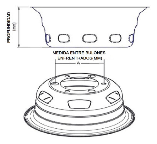 Kit 2 Tazas Tipo P/volvo Delantera Rodado 20/22 10 Bulon 1