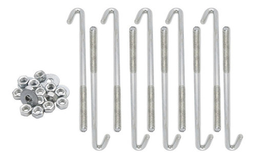 Gancho Tensor Jota 5/16x8 - 8x200mm 10 U Estirar Alambrado 0