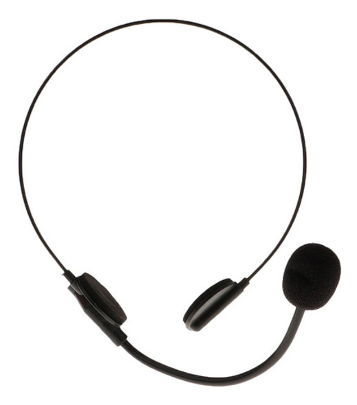 4 Peças Preto Fone De Ouvido Microfone Microfone Brinquedo 1