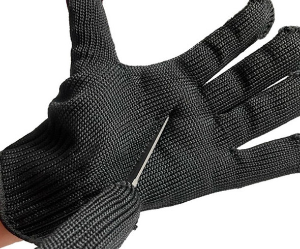 Guante Anticorte Negro Nivel 5 Hilado Resistencia Seguridad 1