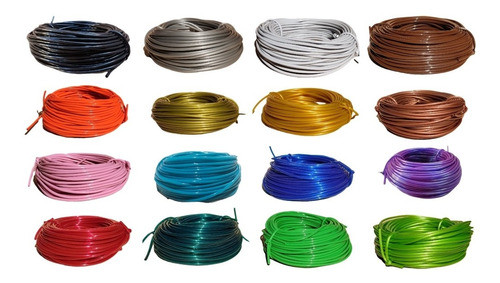 4 Rolos Fio Plástico Pvc Cordão Espaguete Enrolar Cadeira 0