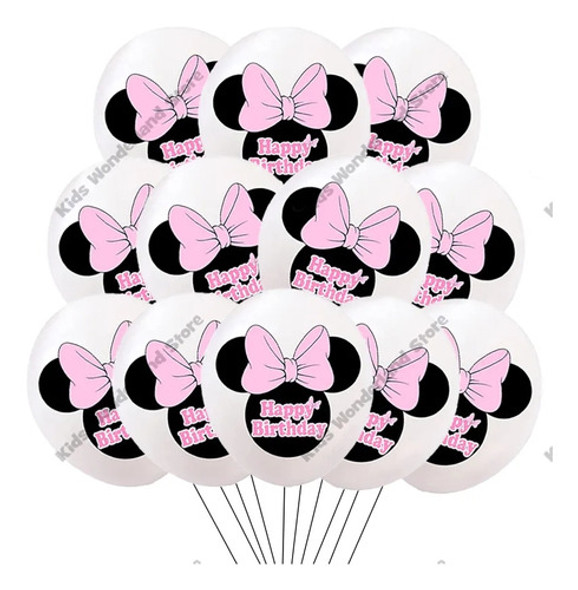 Art.fiesta Globos Cumpleaños Infantil Decoración Minnie 0