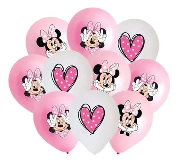 Art.fiesta Globos Cumpleaños Infantil Decoración Minnie 0