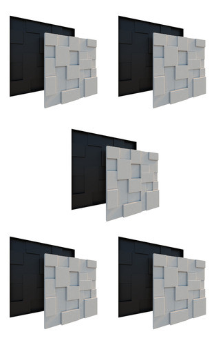 5 Formas 3d  Gesseira Modeladora P/ Revestimento De Parede 0