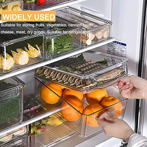 Juego De 7 Organizadores De Nevera Apilables Para 1