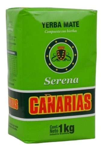 Yerba Mate Canarias Serena  De 1kg Pack 2u 0