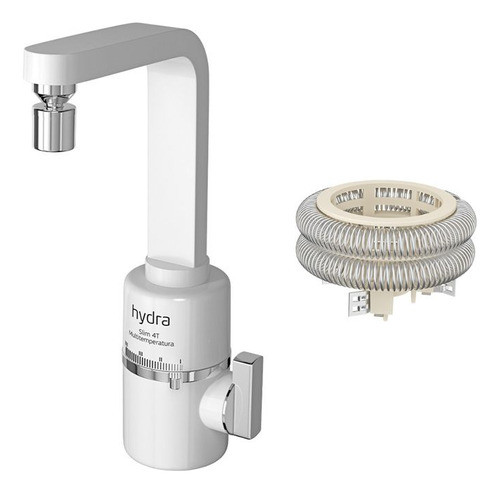 Torneira Hydra Slim 4t De Mesa Bra 127v + Resistência 0