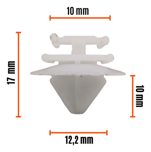 Clip Grampa Traba Moldura Lateral Renault Megane 3 X10 C 1