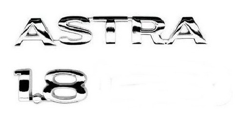 Kit Emblemas Cromados Astra 1.8  1998 1999 2000 2001 Á 2000 0