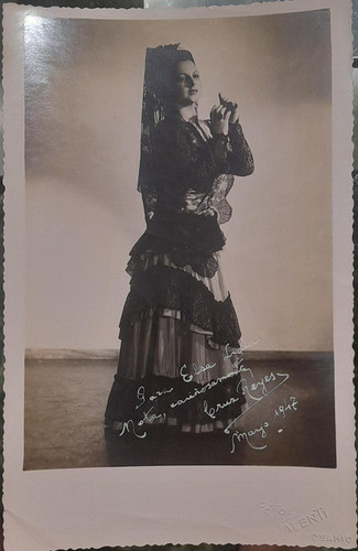 Antigua Foto Bailarina Española 1947 0