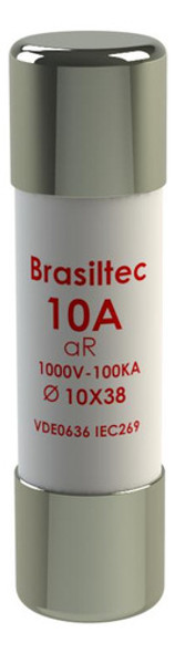 Kit C/ 5 Fusivel Cartucho 10x38 10a Ultra Rapido 0
