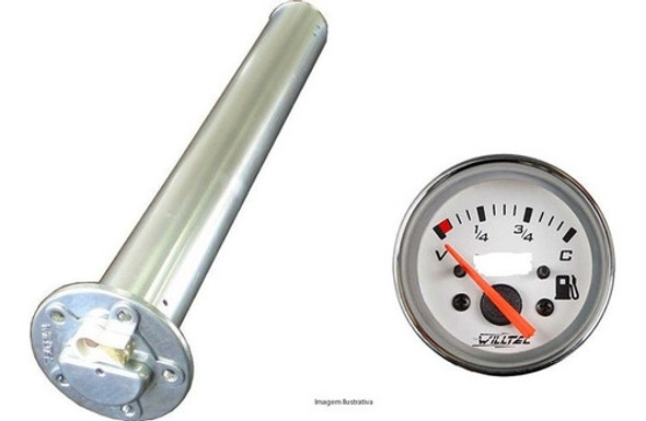 Boiatubular  E Indicador De Combustivel Nautica 12v 19cm 0