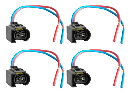 4x Conector Plug P/ Bico Injetor Ford Ranger 2.2 3.2 Diesel 0