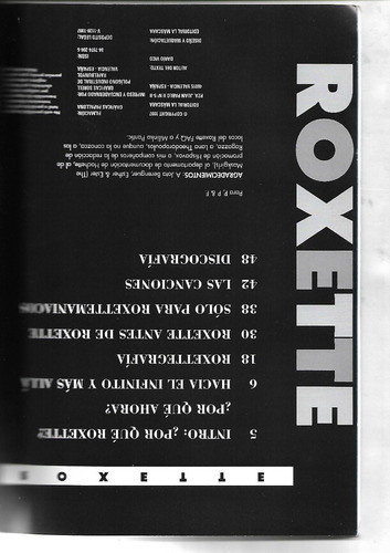 Roxette De Dario Vico - Libro De 1997 - Sin Poster 1
